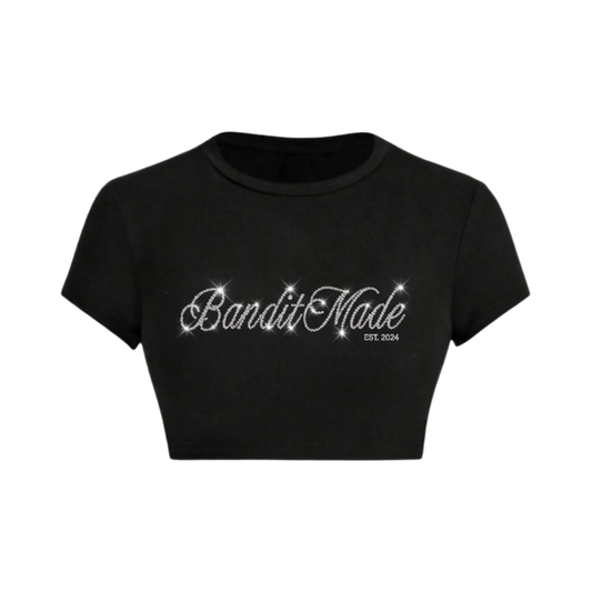 BM Crop Top Rhinestones by BanditMade