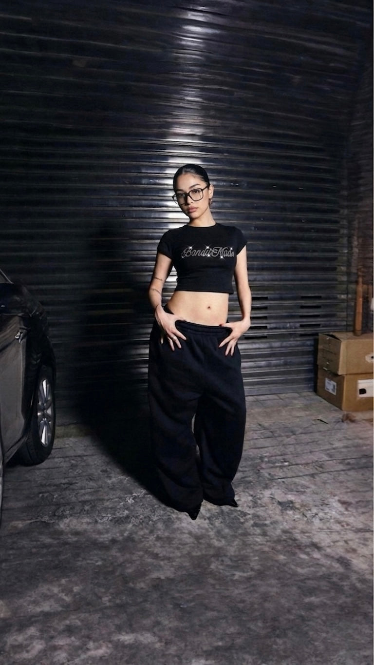 BM Crop Top Rhinestones by BanditMade
