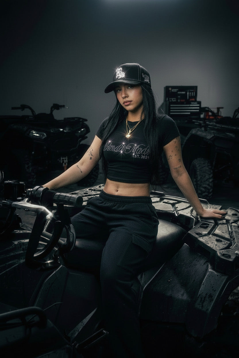 BM Crop Top Rhinestones by BanditMade